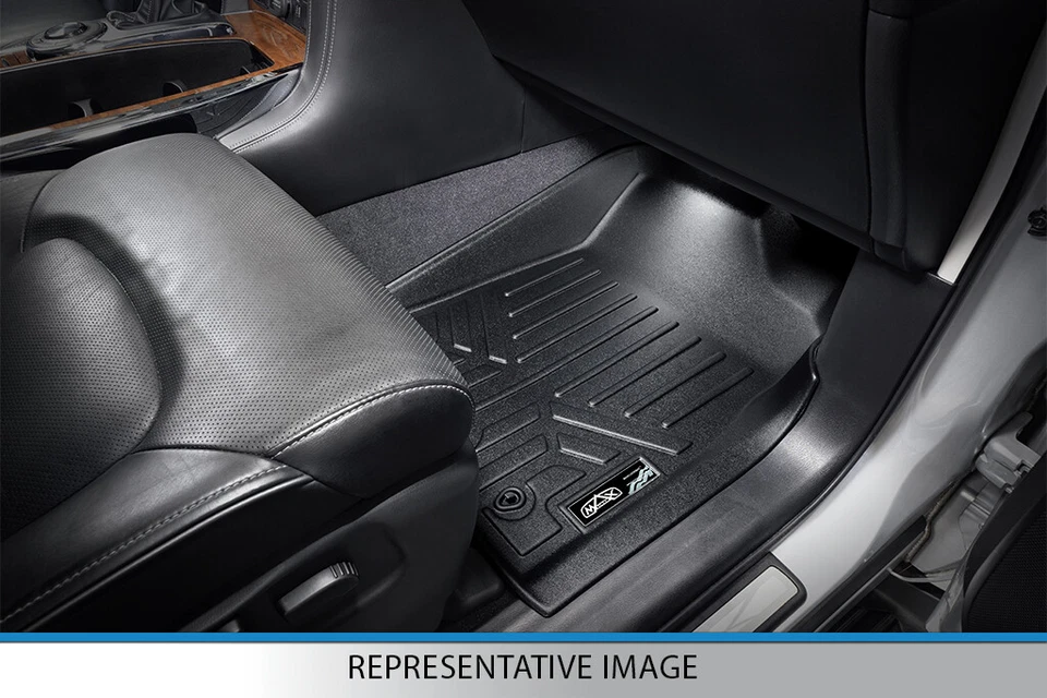 SMARTLINER Custom Floor Mats 1st Row Liner 2015-2019 Ford Transit (No Connect) Foto 3 de 4