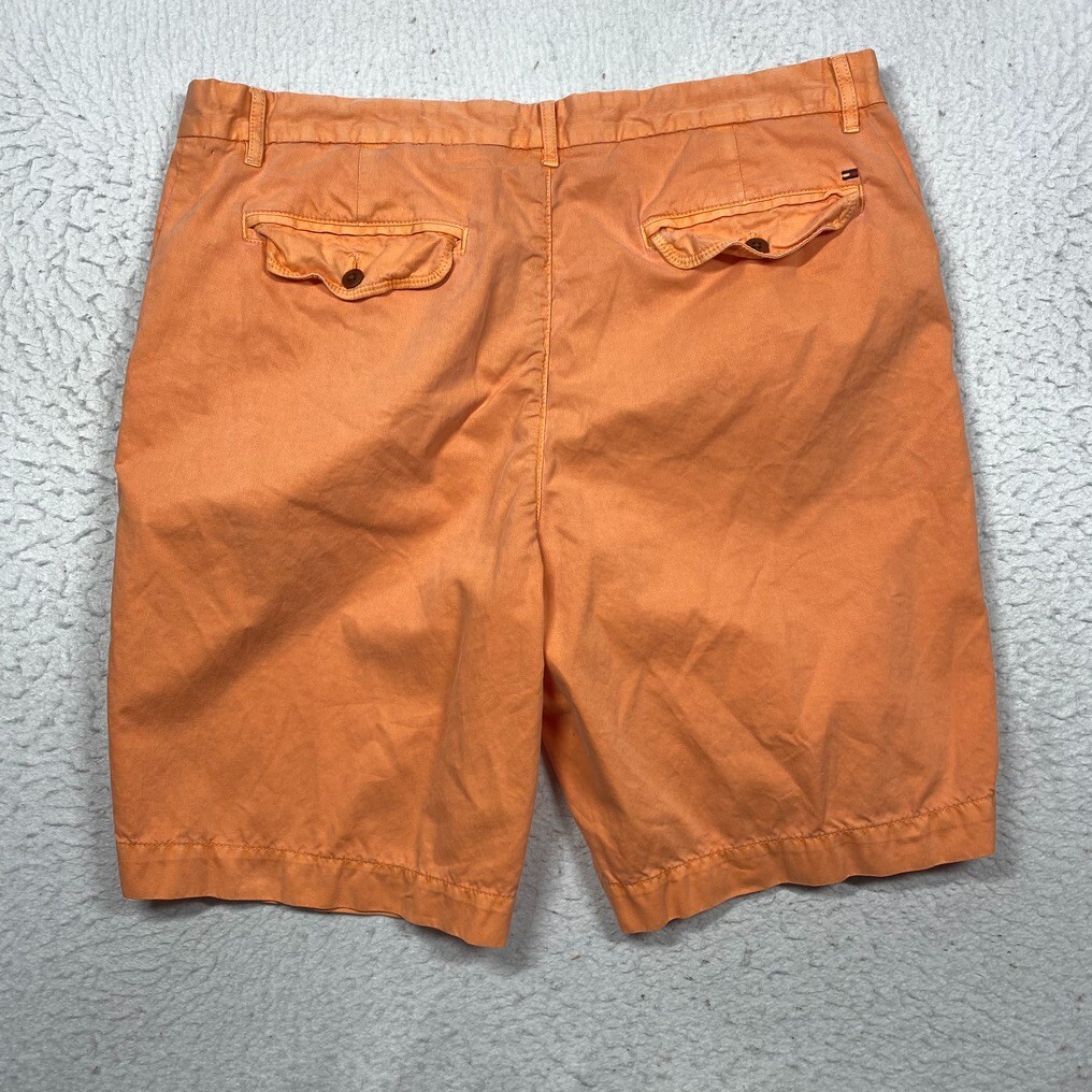 Tommy Hilfiger Shorts Mens 36 Chino Orange Flat Front Slash Pockets thumbnail 6