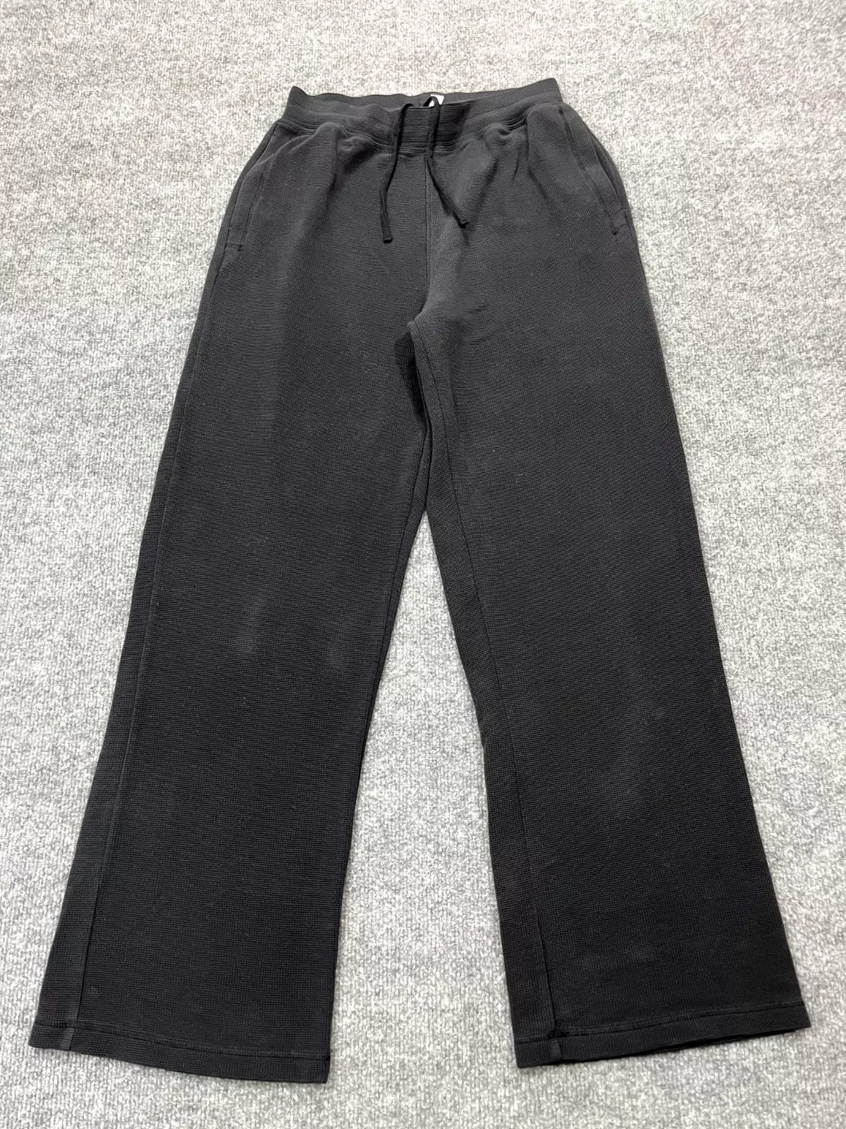 alo-yoga micro waffle wide leg baggy high rise lounge athleisure pants