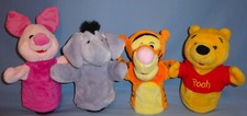 Disney Winnie the Pooh Puppets-Tigger-Winnie the Pooh-Eeyore-Piglet-Plush LOT-4
