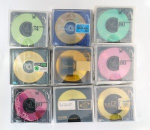 5 ☉ FIVE disc w/ case VARIETY PACK of MDs minidisc ⏏︎ [bulk discounts]