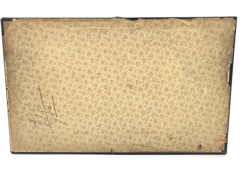 Antigua caja de tocador victoriana cepillos para artículos de tocador vidrio cubierto con espejo plata de ley? - Imagen 7 de 12