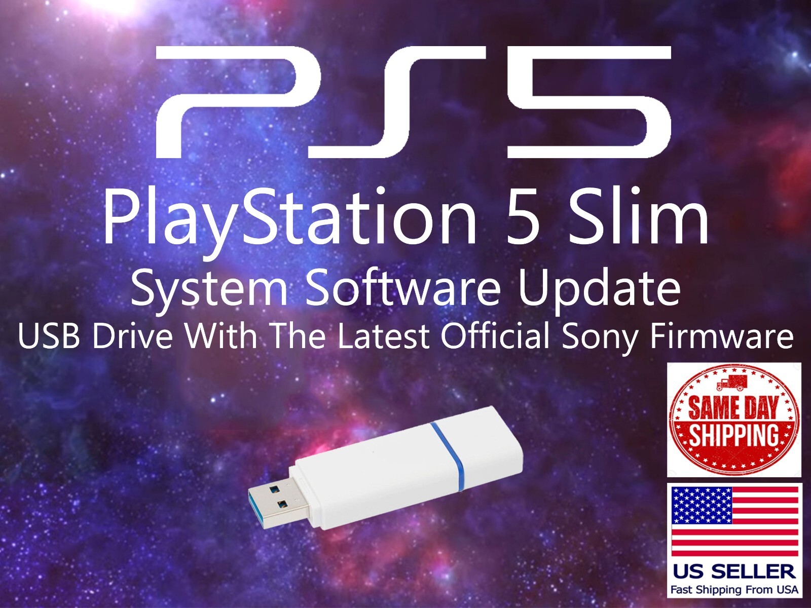 PS5 SLIM UPDATE INSTALL USB FLASH DRIVE LATEST OFFICIAL SONY FIRMWARE FW OFW-image