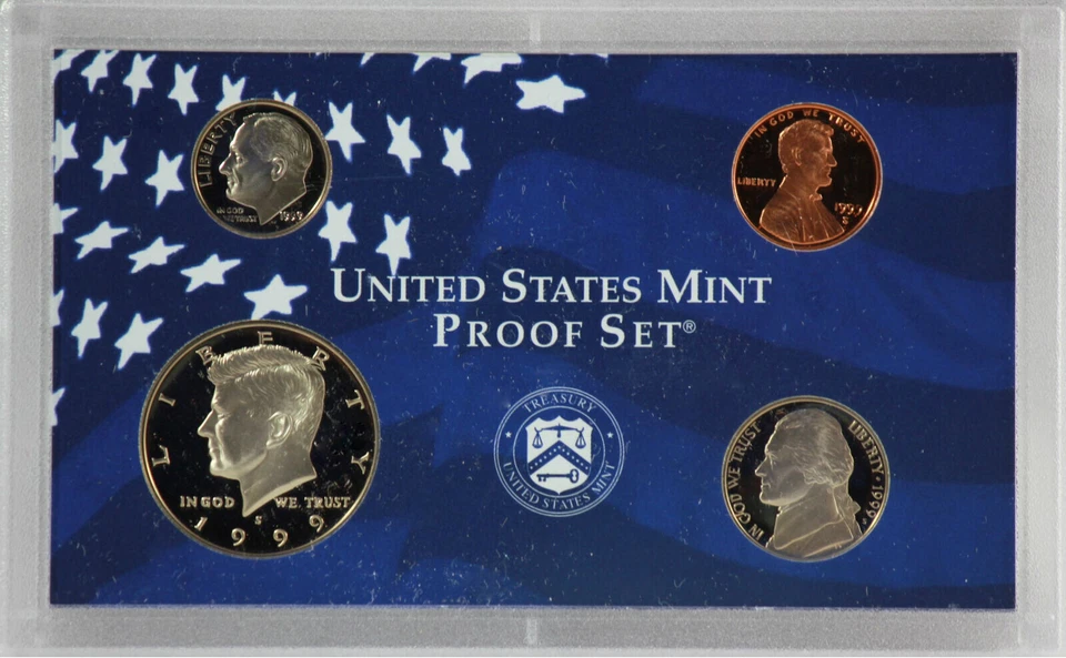 🇺🇸 Uncirculated 1999-S U.S. Mint Proof Coin Set - Image 2 of 4