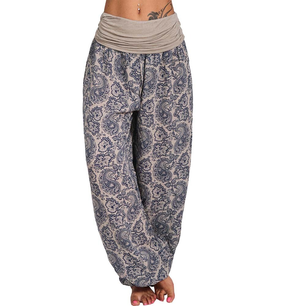 Women Plain Harem Ali Baba Trousers Ladies Print Harem Pants - Foto 2