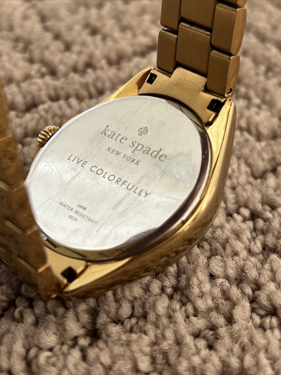 Kate Spade Seaport Champagne Dial Gold Tone Women display picture 3