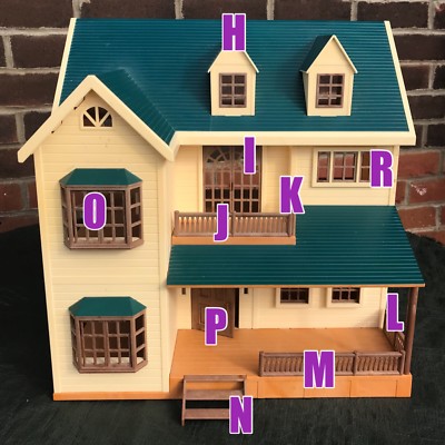 calico critters green roof house