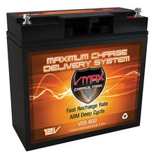 Universal UB12180 Replaces 20Ah Comp. VMAX600 12 V 20Ah SLA Scooter Battery