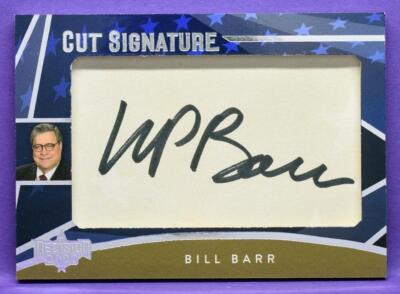 * Bill / William P Barr Decision 2022 Ser. 1 CUT SIGNATURE AUTOGRAPH Insert Card