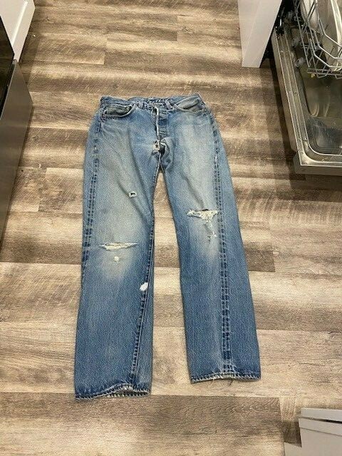 levis 501 destroyed