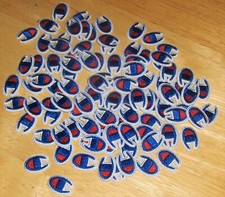 ACTIVE WEAR Design Logo Iron-on 3/4" x 1 3/4" Embroidered PATCHES ..Lot /100