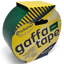 PROSOLVE Heavy Duty Gaffer Tape 50mm x 50m Waterproof Cloth Duct Tape 7 Colours