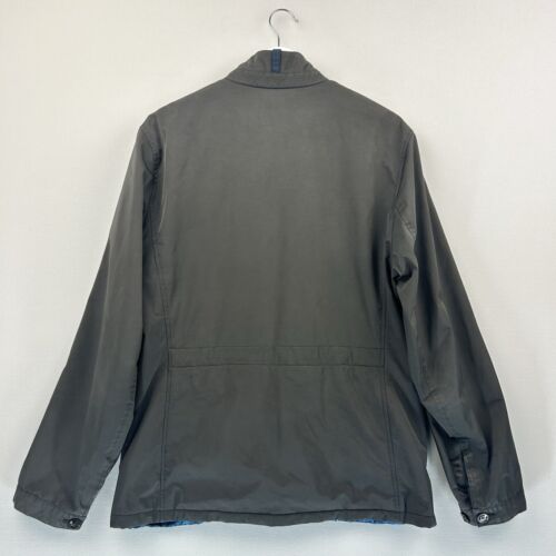 Ted Baker Jacket Mens Small Grey Button Up Coat Mid Length Casual - Picture 2 of 11