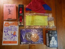 Intermediate Magic Kit Cups and Balls, Sponge Balls, Vanishing Coin, and More