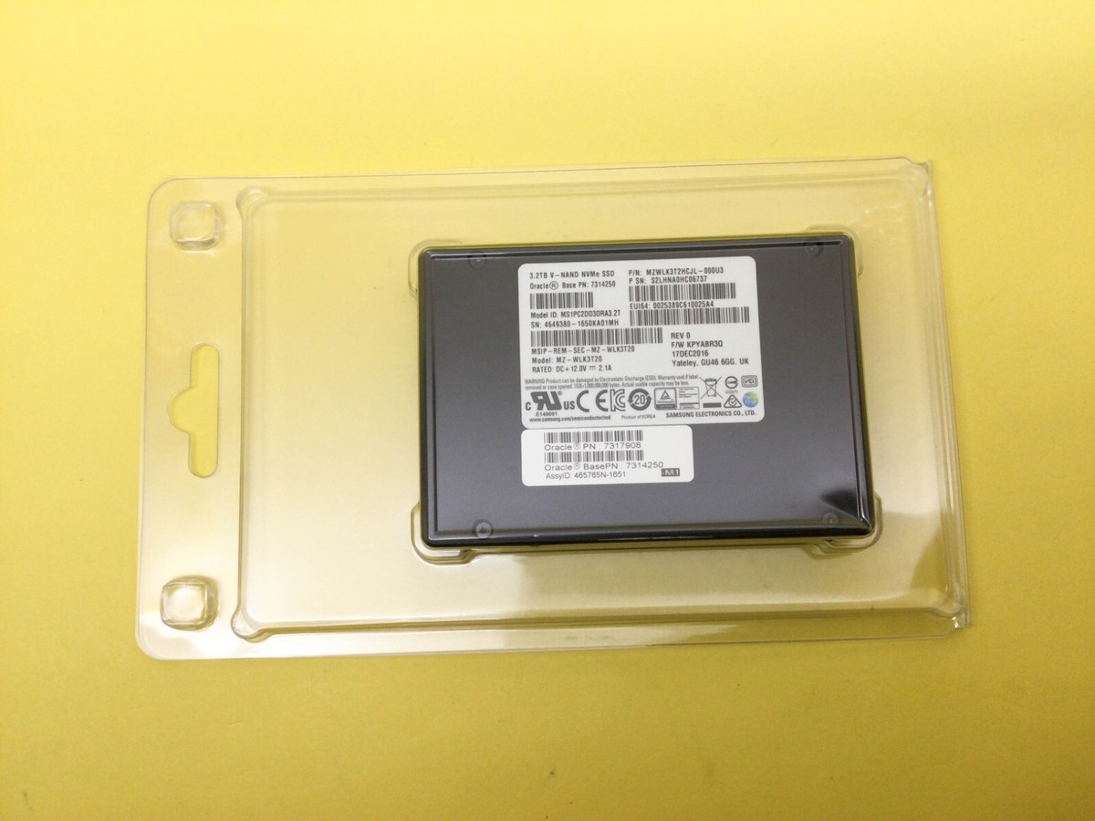 MZ-WLK3T20 Samsung 3.2TB PCIe NVMe 2.5'' SSD Sun Oracle