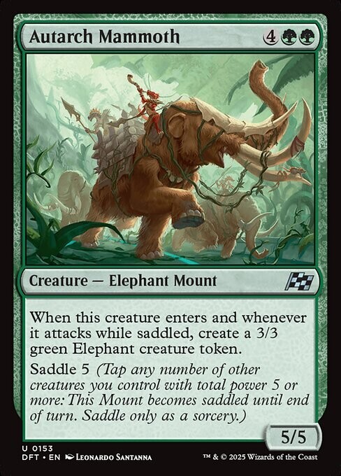 NM Autarch Mammoth, MTG, Aetherdrift, Magic the Gathering, 153
