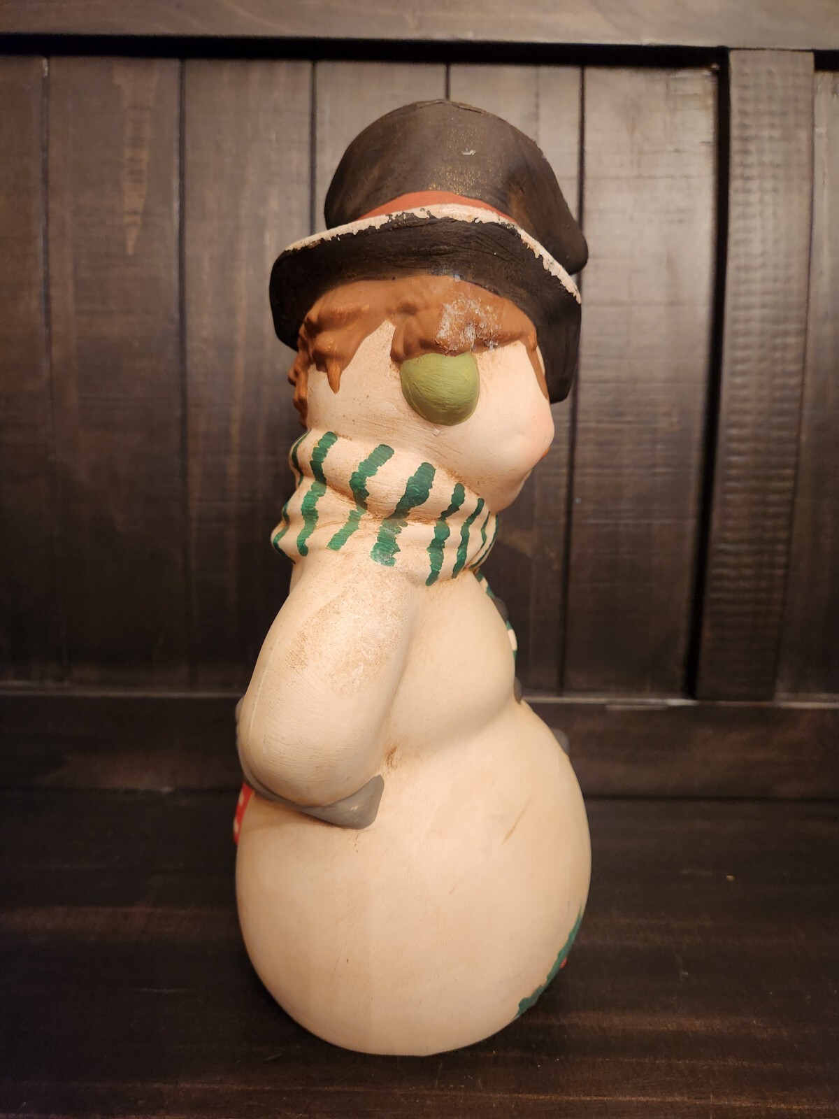 Snowman Frosty Vintage Ceramic Mold 11” Byron Molds