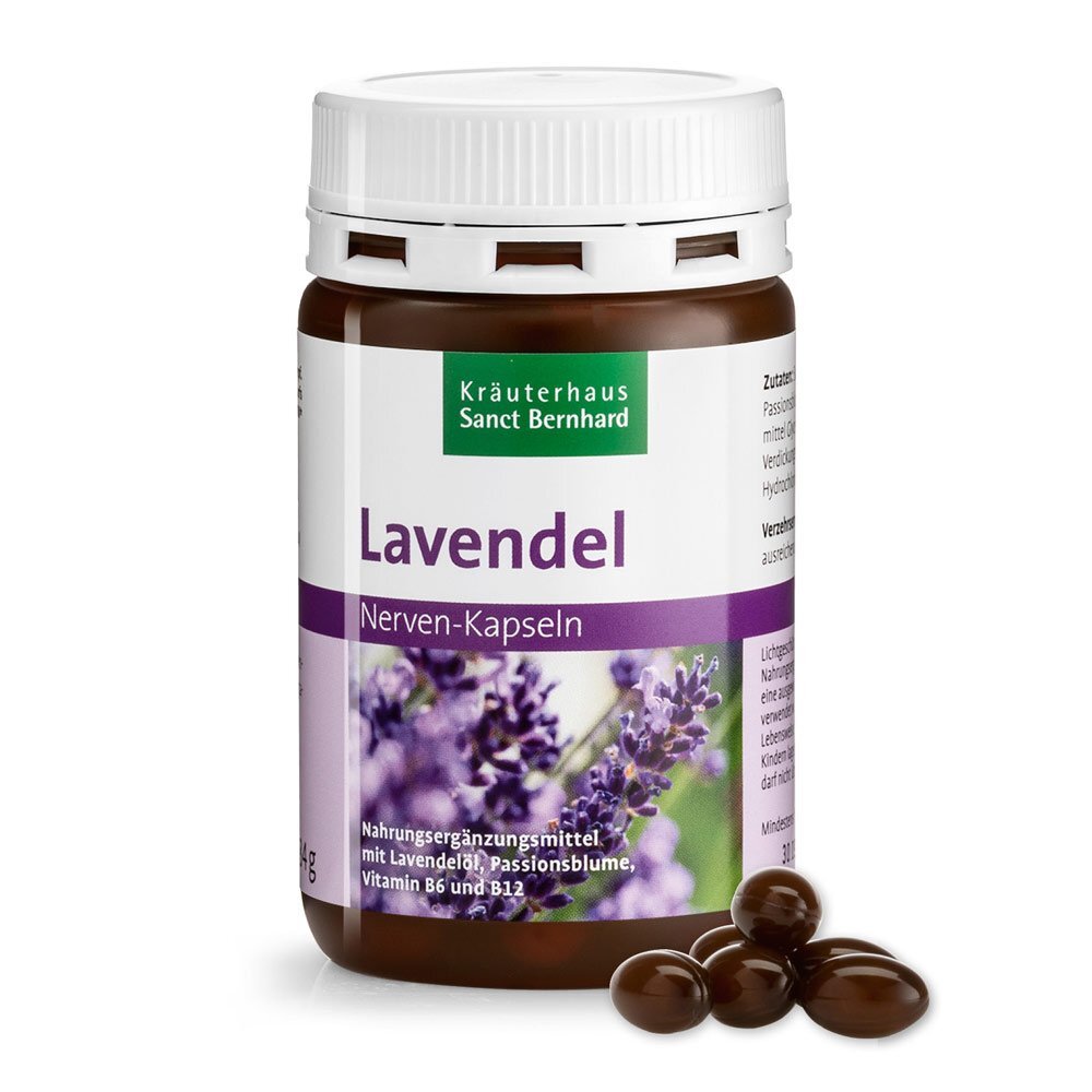 Lavendelöl-Passionsblumen-Kapseln | Nerven✔️ Ruhe✔️ Beruhigung✔️ 120 Stk 125€/kg