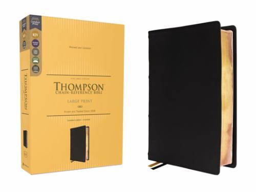 Kjv, Thompson Chain-Reference Bible, Large Print, Genuine Leather, Cowhide, Black, Red Letter, Comfort Print Dr. Frank Charles Thompson - Image 3