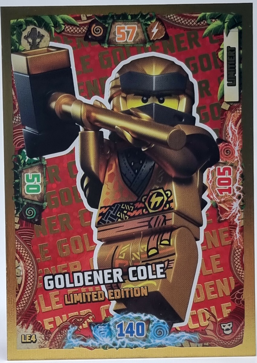 LEGO Ninjago Trading Card Game Limitierte Karte Nr.LE4 Goldener