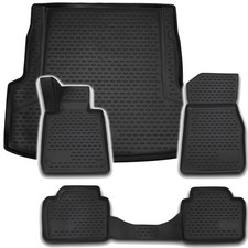 Gummi Kofferraumwanne Fußmatten Set für 3er BMW F31 Laderaumwanne Matten