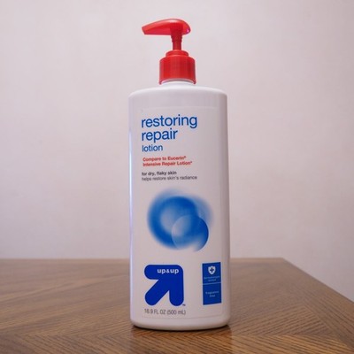 New UP & UP Fragrance Free Restoring Repair Lotion For Dry Flaky Skin 16.9 Fl Oz