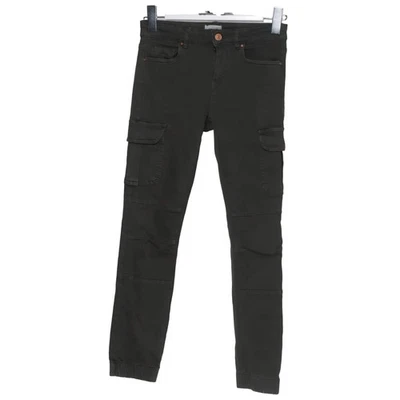 ONLY, pantalon cargo, taille : 34/30, vert, coton, monochrome, denim, femme #WC5 - Photo 1/4