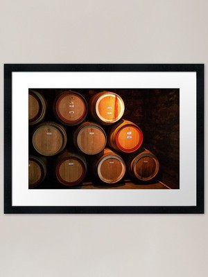 Barrel Stacks Gerahmter Kunstdruck Gerahmtes Wandbild Poster Leinwanddruck Bild