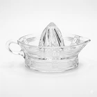 Vintage Large Footed Citrus/Orange Juicer/Reamer Ribbed W/handle & Large Spout