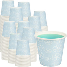300 Pack 3 Oz Bathroom Cups, Disposable Paper Cups with Rolled Rim, Small Paper