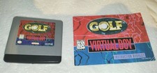 Virtual Boy Golf Nintendo Authentic Game + Manual + Dust Cover