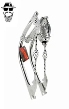 Original Lowrider 20" Bent 1" Chrome DROP-DOWN Deluxe Fork w/Cage Wing Bars.