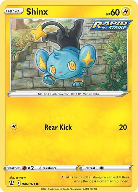 Shinx 046/163 Common SWSH05: Battle Styles LP
