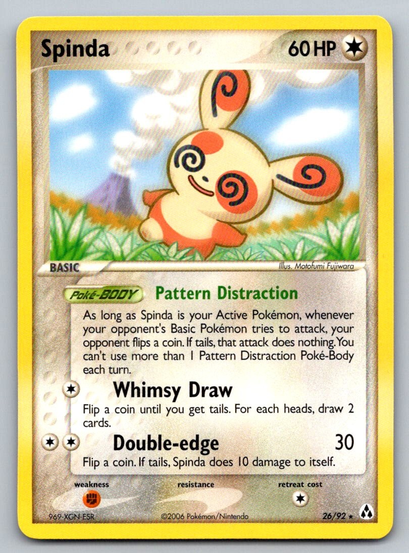 Spinda 26/92 Rare Legend Maker Pokemon Lightly Played