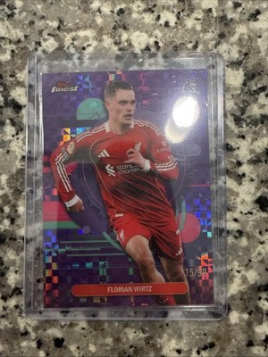 2025-26 Topps finest premier league Florian Wirtz purple checkered purple /99