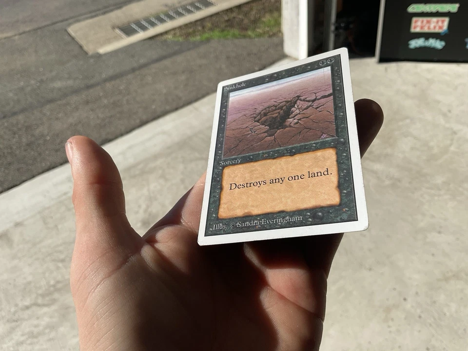 MTG Sinkhole Unlimited Edition Regular Magic The Gathering - Image 4 of 4