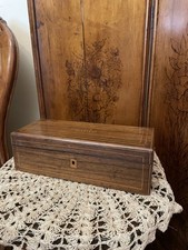 Antikes franz&ouml;sisches Palisander & Intarsien Handschuhfach Nap III Periode