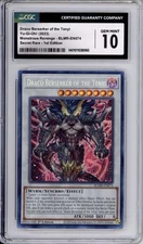 CGC 10 GEM MINT Yu-Gi-Oh! Draco Berserker of the Tenyi Secret Rare BLMR-EN074