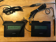 Wacom STU-300 / 01 USB LCD Signature Tablet Pad with Stylus Pen Tested