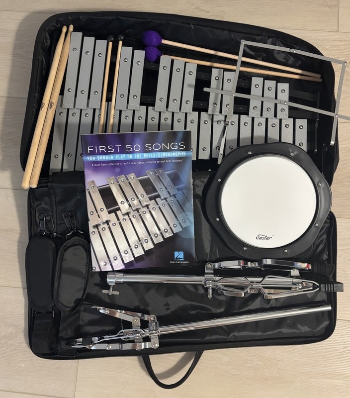 Eastar professional Glockenspiel with Carrying Bag, Used