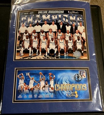 Rare 2010-11 USPS Dallas Mavericks Finals Champions Official sealed. 16x12 