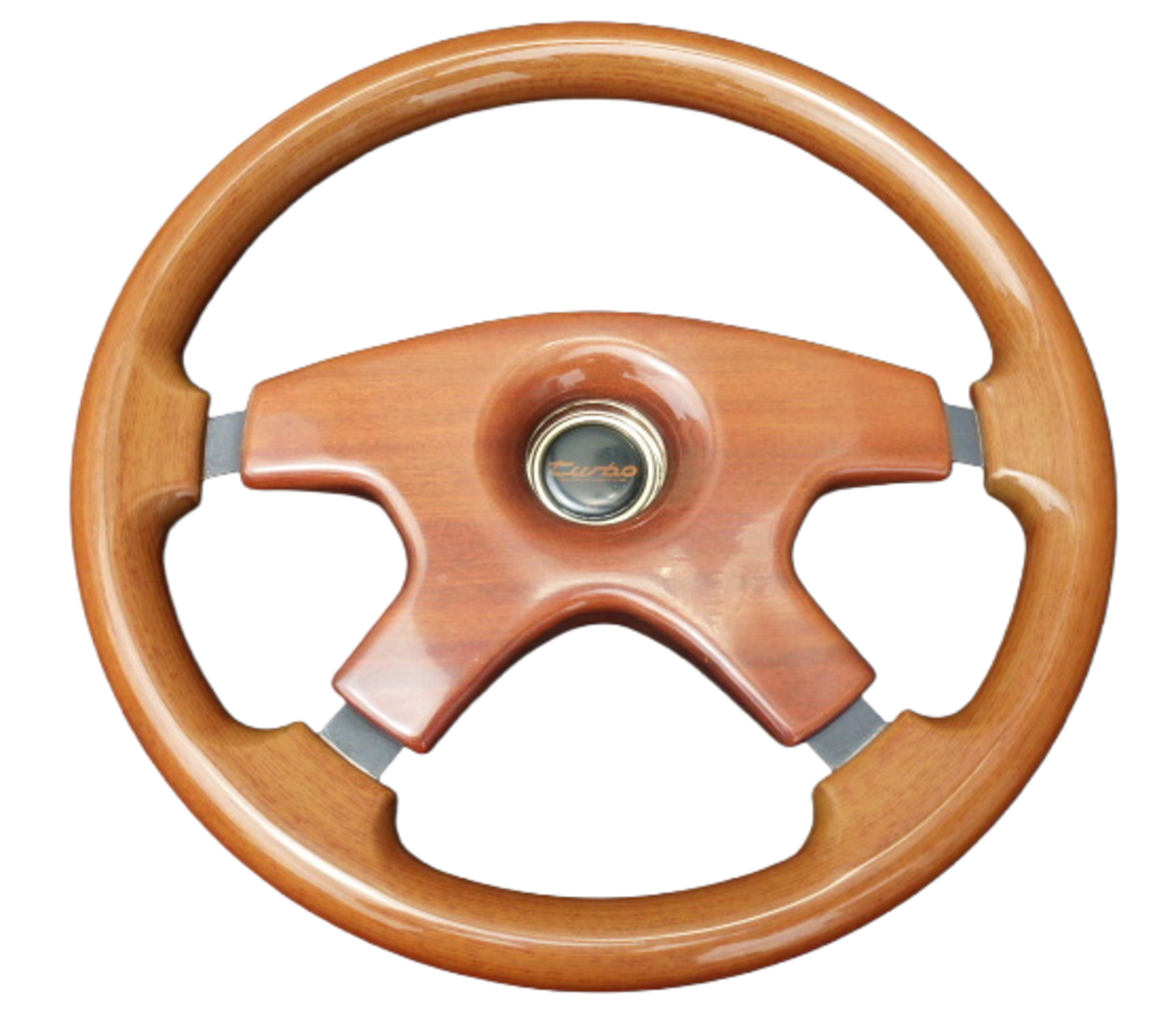 LIFRA Wood Steering Wheel 365mm 4-SpokeTurbo Horn Toyota JDM MOMO