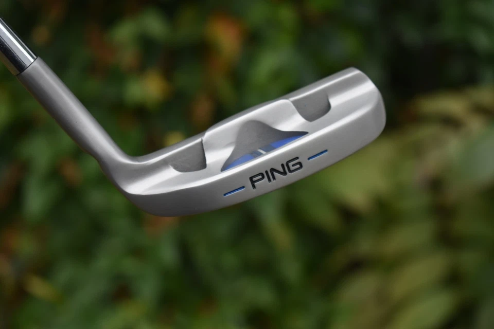 CUSTOM Satin Gray Ping G5i Insert Tess Putter Napa 8802 Engraved WOLF DOG Design - Image 3 of 4