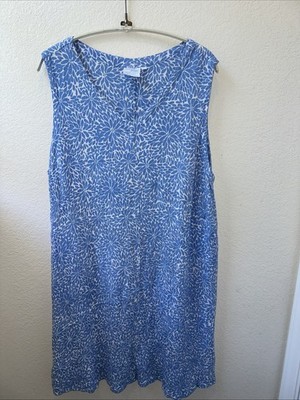Blue Ginger Light Blue Rayon Sleeveless Sundress Sz XL