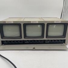 Panasonic 3x WV-5200BU 5" CRT WV-5203B Black  White Rackmount Monitor AS-IS