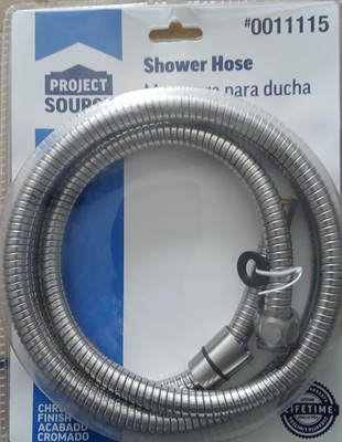Project Source 5-7 Feet Stainless Steel Shower Hose 0.5'' Model # 0011115 NEW