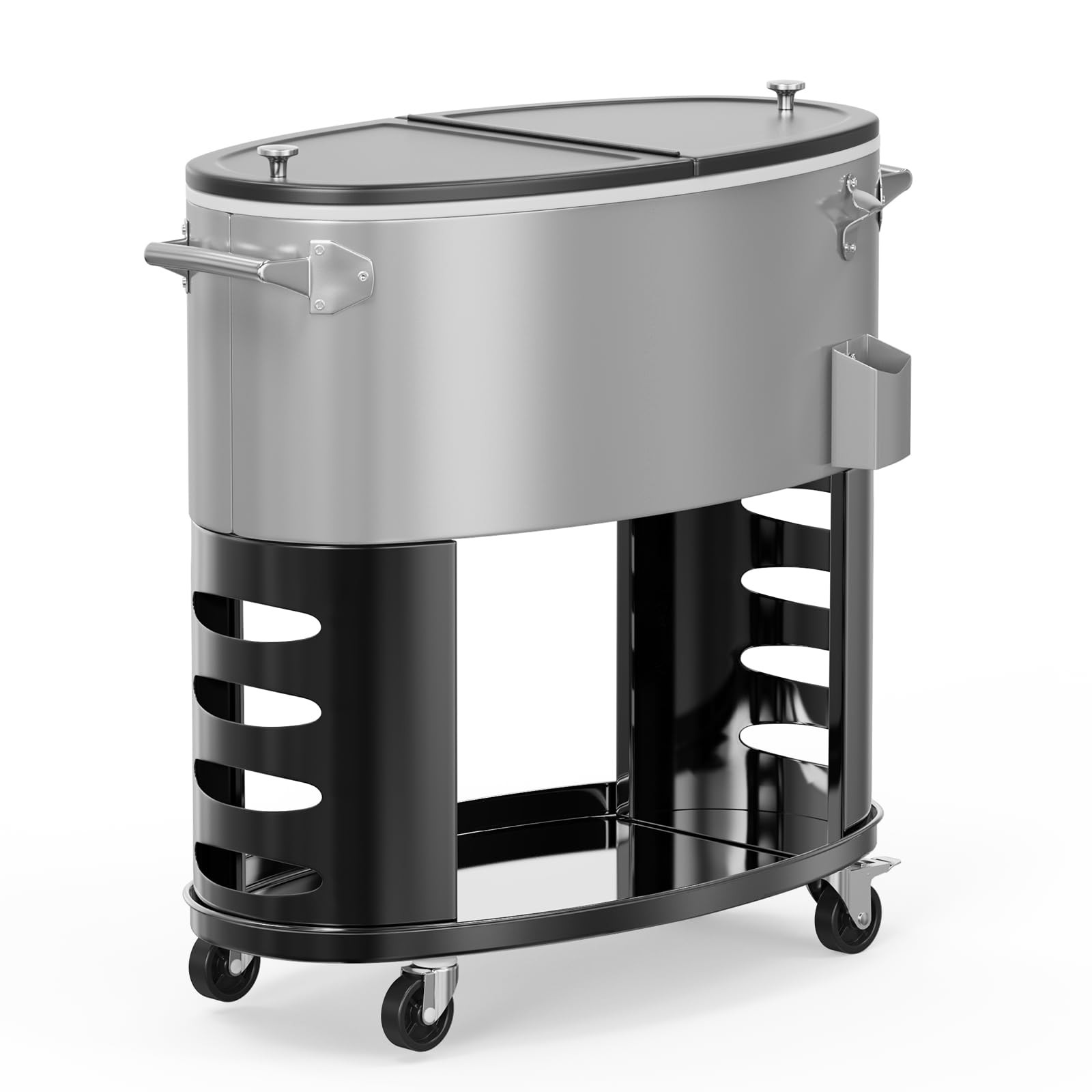 With Shelf Bottle Opener Grey 70qt