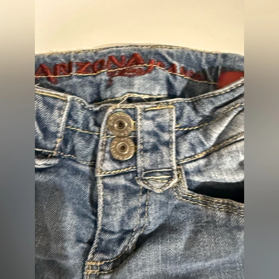 Arizona Jean Company Niños Bermudas Envejecidas Azul Pantalones Cortos Niño Pequeño 4 Reg Verano Foto 2 de 4