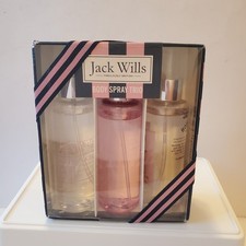 Jack Wills Body Spray Trio 125ml Hope Cove English Velvet Signature Womens New