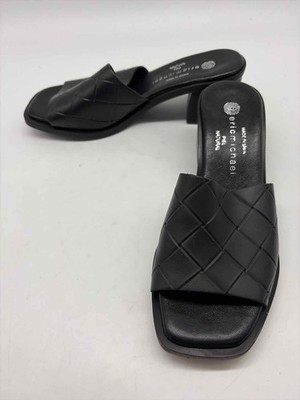 Pre-Owned Eric Michael Black Size 36 Block Heels